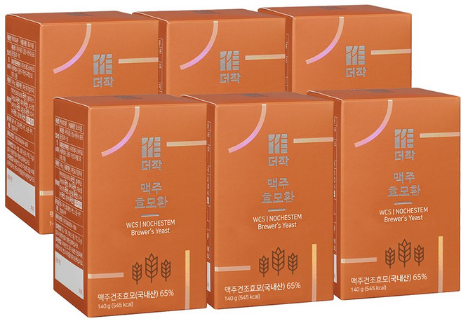 더작 맥주효모환, 140g, 6개