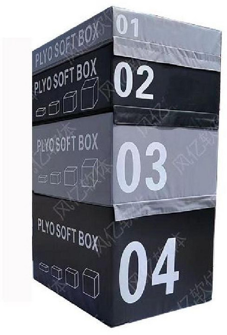 스텝 박스 크로스핏 점프 태권도 소프트박스 헬스장 에어로빅, O. 검은회색