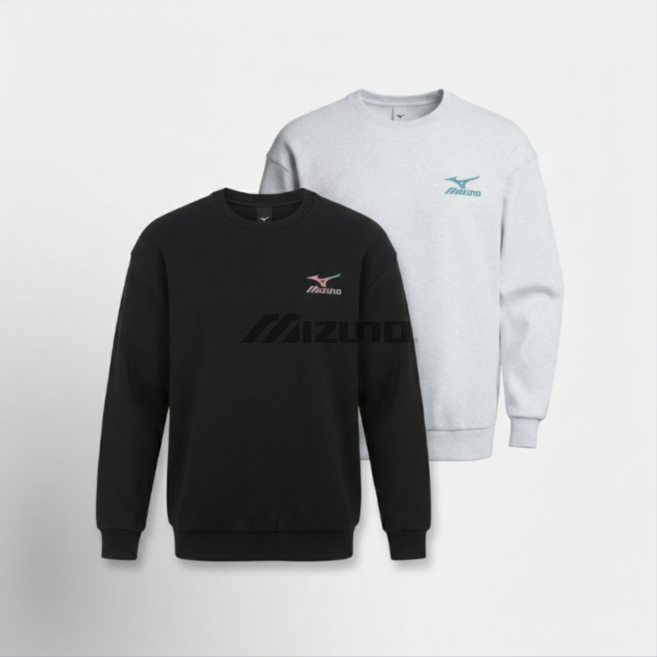 미즈노 GRADATION LOGO SWEAT MTM 남녀공용 맨투맨