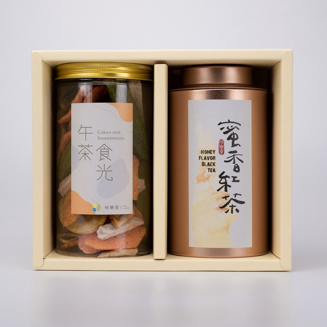 何樂里HowLovely 蜜香紅茶綜合蔬菜脆片禮盒 (2罐裝/盒), 1個
