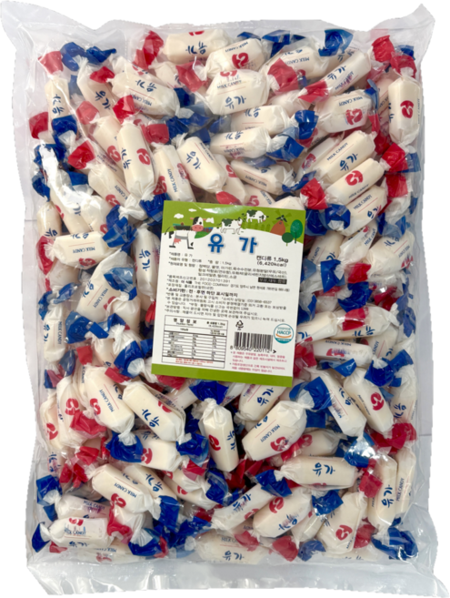 유가 대용량 캔디 벌크용 늘푸른 더식품, 1.5kg, 1개