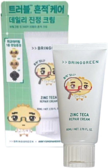 브링그린 징크테카 리페어 흔적 크림 80ml (콜라보 기획), 1개