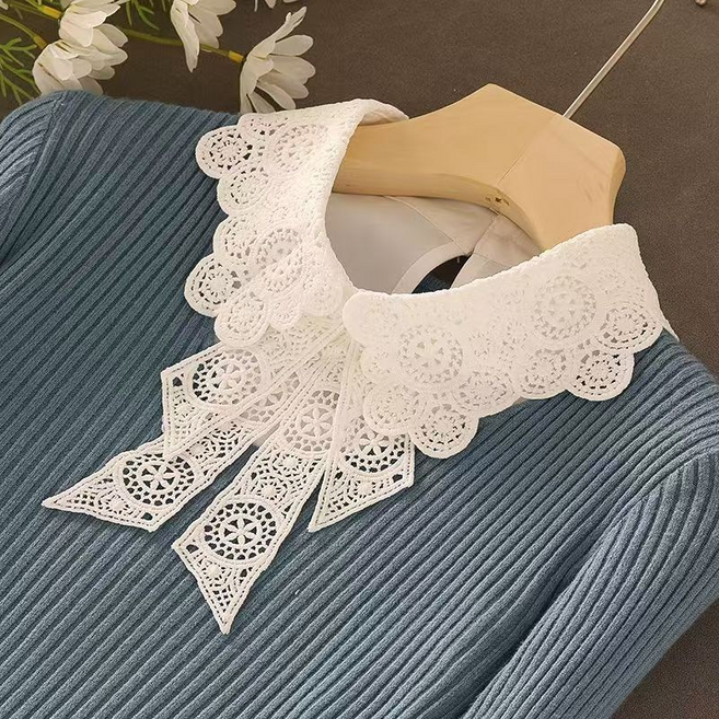 JoYouth 페이크카라 목블라우스 레이스 목카라 넥 넥카라 탈부착 레이어드 감성