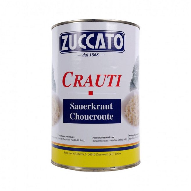 쥬카토 크라우티 사우어크라우트 4.04kg 독일 양배추 절임, 1개, 1g