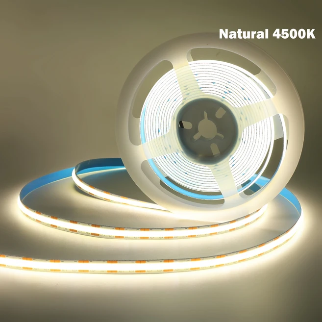 무드등 줄조명 인테리어 간접 LED 무선 조명등 수면 우주빔 램프 12V 24V COB LED 스트립 고밀도 528LED/m, 03 Natural 4500K, 05 7M, 03 24V 2Pin Wire