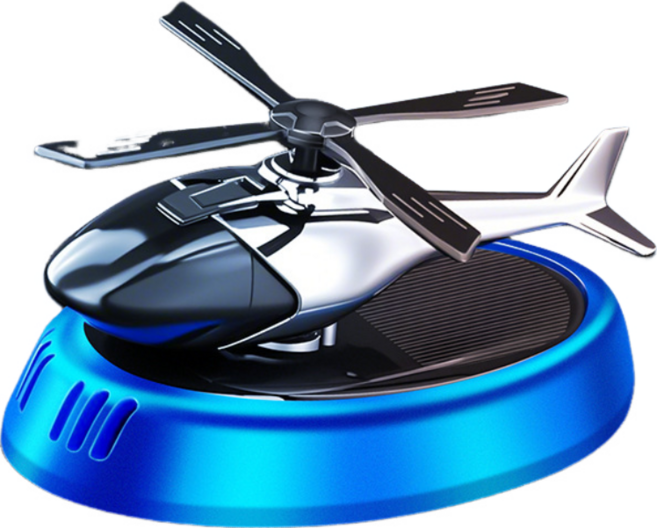 회전 비행기 자동 회전 차량용 디퓨저 자동차 인테리어 소품 장식품 선물, 1개, 푸른 색