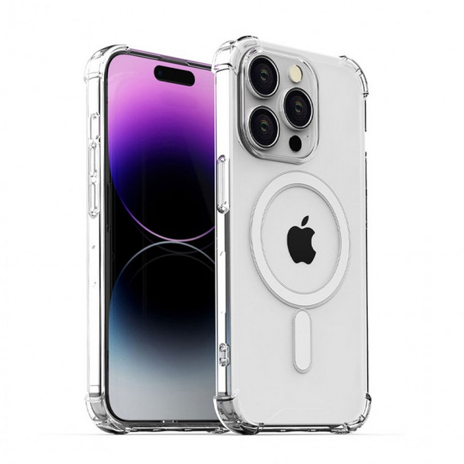 굿밸류 맥세이프 젤하드 투명케이스 갤럭시S22플러스 S906