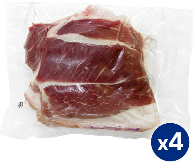 삼다돈 제주흑돼지 냉장 2kg (500g x 4팩) 뒷다리살 (구이용/보쌈용 택1), 1세트, 흑돼지 뒷다리살500g x 4팩(구이용)