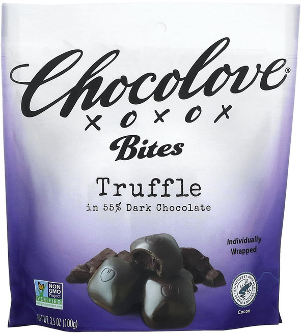 Chocolove 바이트 트러플 3.5oz(100g) 2팩, 1개, 100g