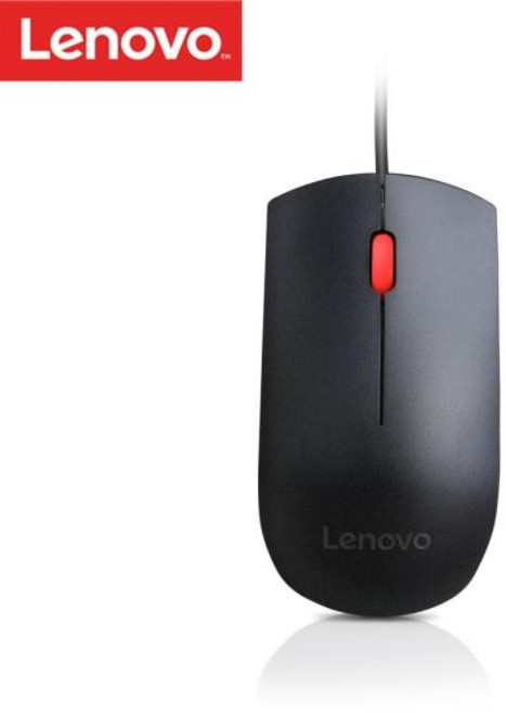 레노버 유선 광마우스 ThinkPad Essential USB Mouse 4Y50R20863 블랙/USB, 1개