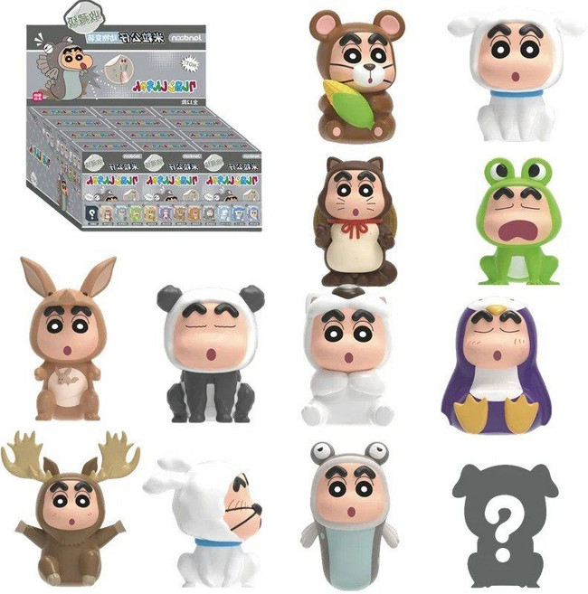 잔둠 크레용 신짱 쌀알 피규어 랜덤박스, 6 12pcs