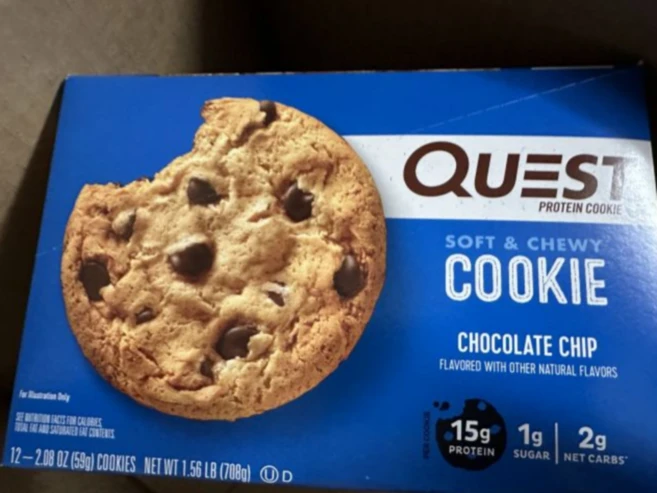 퀘스트뉴트리션 프로틴 쿠키 초콜릿 칩 12개입 - 쿠팡