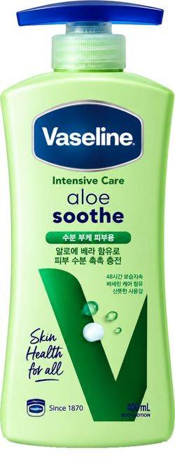 바세린 인텐시브 케어 알로에 수드 바디로션, 400ml, 1개