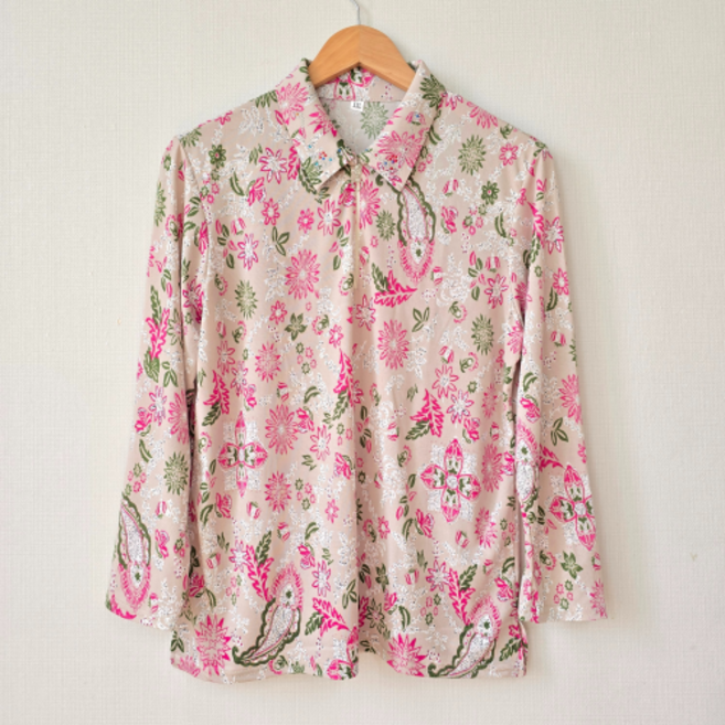 할머니옷60대 70대 80대 여자요양원 여성 봄 가을 겨울 할머니티셔츠 카라 울