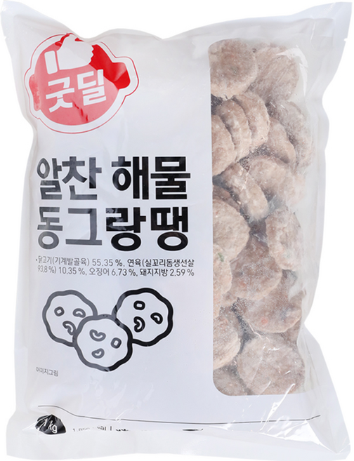 CJ 굿딜 알찬 해물 동그랑땡 1Kg, 30개