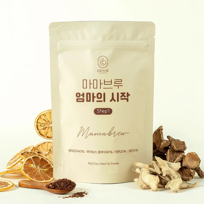 [마마브루] 엄마의시작 Step 임당티 레몬수 입덧티, 1개, 42g - 쿠팡