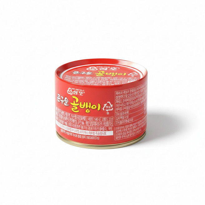 삼포 구슬 골뱅이캔 140g X4/골뱅이캔/골뱅이통조림/캔골뱅이/통조림골뱅이/골뱅이안주/구슬골뱅이캔/간편, 4개