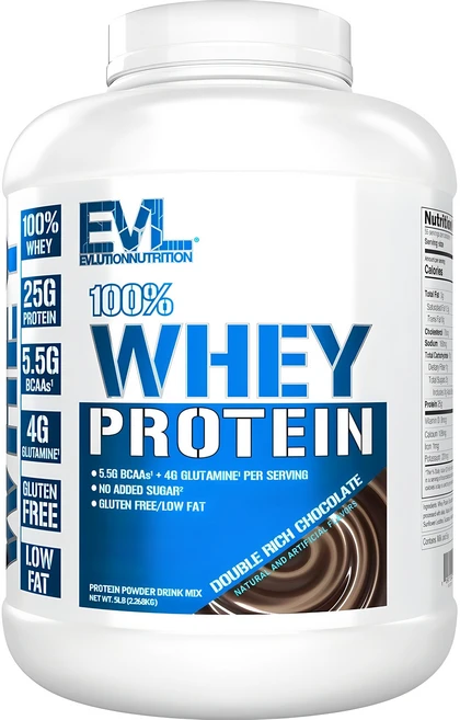 EVLUTIONNUTRITION 웨이 프로틴 더블 리치 초콜릿 맛, 2.268kg, 1개 - 쿠팡