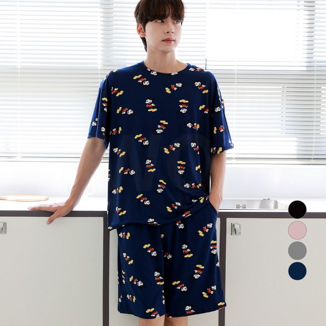 투와이 디즈니 남녀공용 피치 반팔 파자마 상하세트 DF284