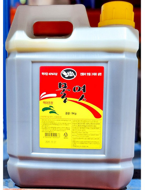 도매 업소용 거북이 맥아조청 황 물엿 9kg, 1개