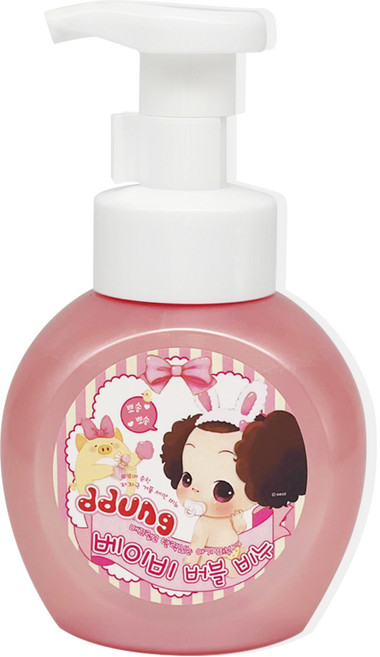 뚱 베이비 버블비누 유통기한 2026년 04월 09일까지, 1개, 300ml