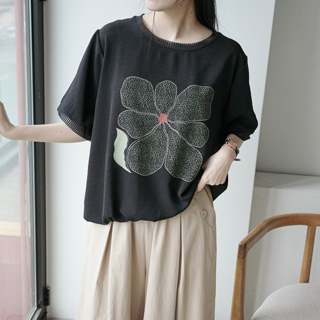 제이로그 플라워 프린팅 블라우스 플라치BL