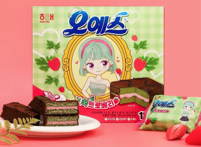 해태 오예스 쑥트로베리 360g, 3세트