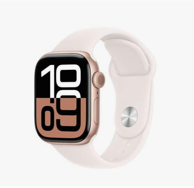 [중고고] 애플워치중고 10세대 42mm 로즈골드 A급 알루미늄 라이트블러시밴드 GPS, C급
