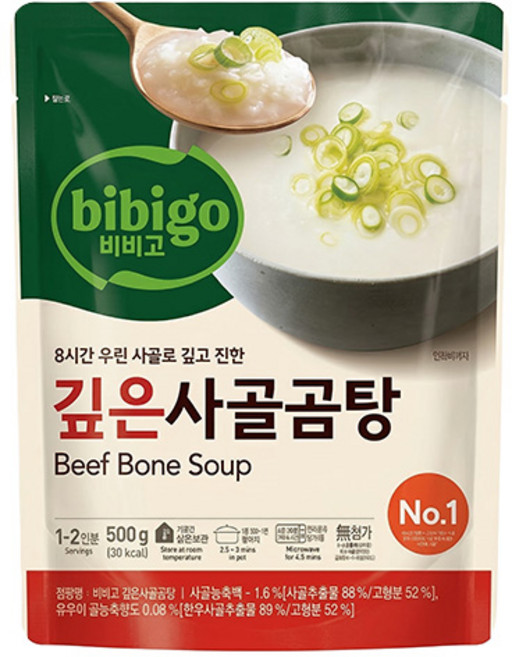 비비고 깊은 사골곰탕, 500g, 6개