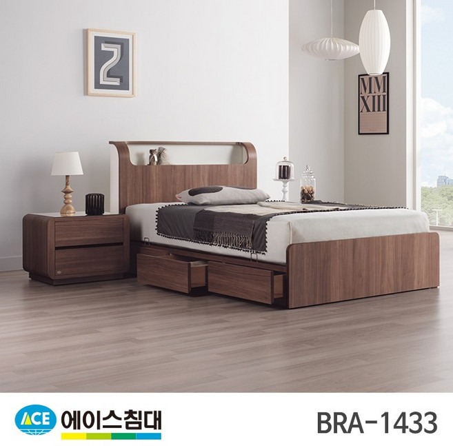 에이스침대 BRA 1433-C HT-R등급/SS(슈퍼싱글사이즈), 월넛+아이보리