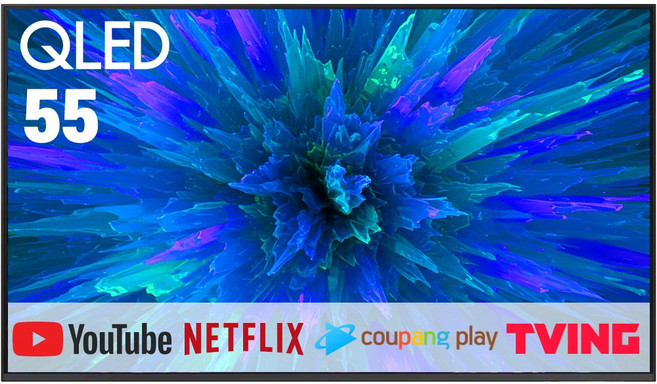 삼성 55인치 QLED 4K UHD 유튜브 넷플릭스 스마트 TV 유튜브 넷플릭스 디지느 미러링 55Q70, 방문설치, 스탠드형