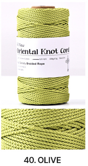 2.0mm 70m 전통매듭실 꼰세사 매듭끈 매듭팔찌 전통공예, 1개, NO.40