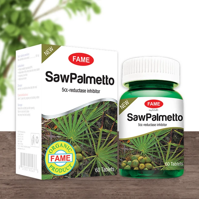 FAME 유기농 쏘팔메토 영양제 전립선 영양제, 1개, 60정 - 쿠팡