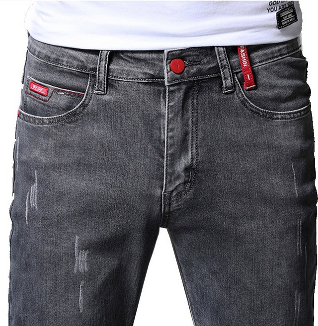 남자 청바지 스판 슬림핏팬츠 세미스키니 스타일 07