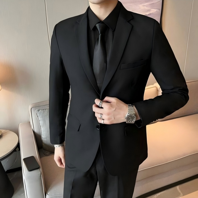 휠렉스 남성 오피스룩 블레이저 루즈핏 자켓 바지 세트 Y1510