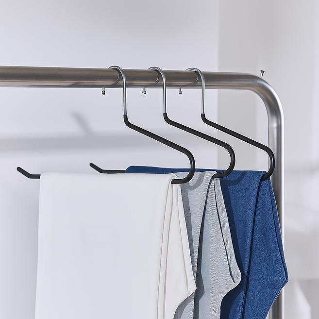 베스트하임 제넥스 논슬립 회전형 치마 바지걸이, 블랙, 20개