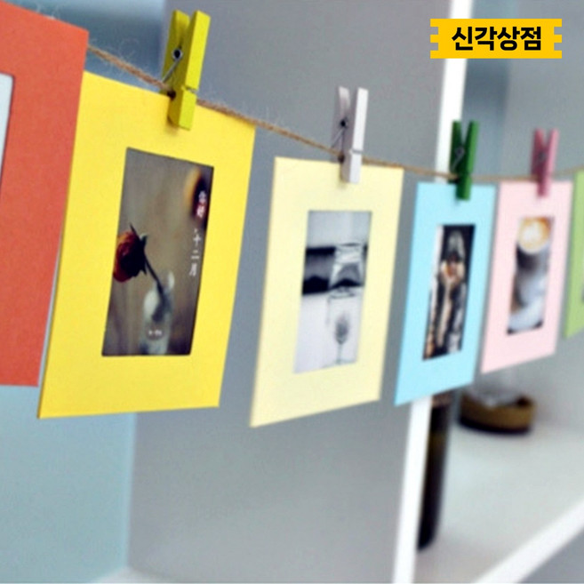 인생네컷 종이액자 폴라로이드 가렌드 세트 벽꾸미기 사진걸이