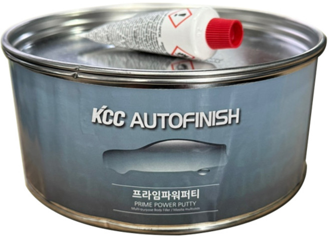 KCC페인트 프라임파워퍼티 1kg 자동차 보수용 2액형 다용도 퍼티, 1개