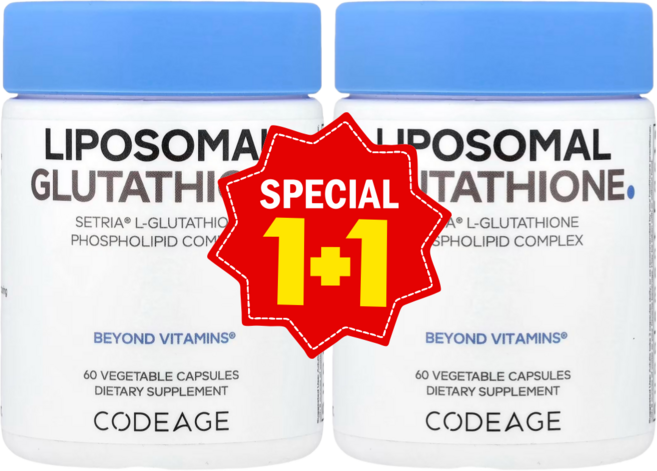 1+1 코드에이지 시트리아 리포소말 글루타치온 베지 캡슐 60정 / 해외직구 미국정품, 2개