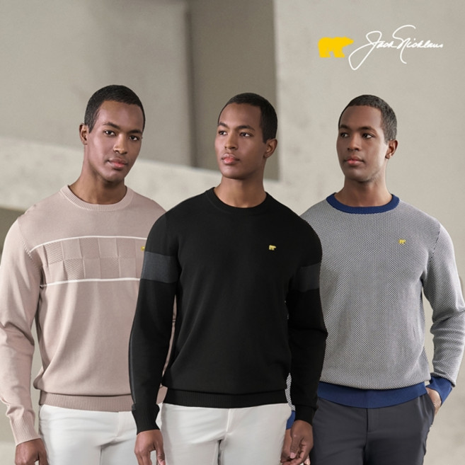 [잭니클라우스] 남성 라운드 니트 풀오버 3종 세트