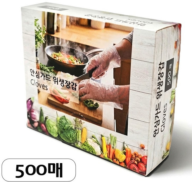 쉐프 실속형 위생장갑 500매, 500개입, 1개