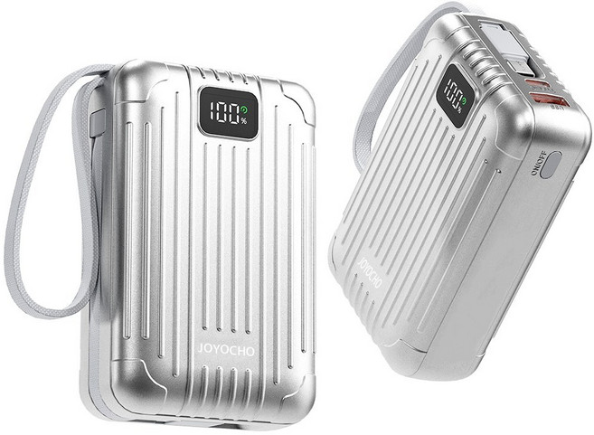 22.5W 고속충전 대용량 보조배터리 20000mAh, 실버, GG146074-1S2P 20000