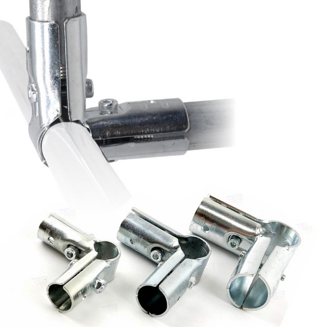 무용접 파이프 연결 90도 고정 티 클램프 25mm 직각 조인트 아시바 비닐하우스 선반, 1개