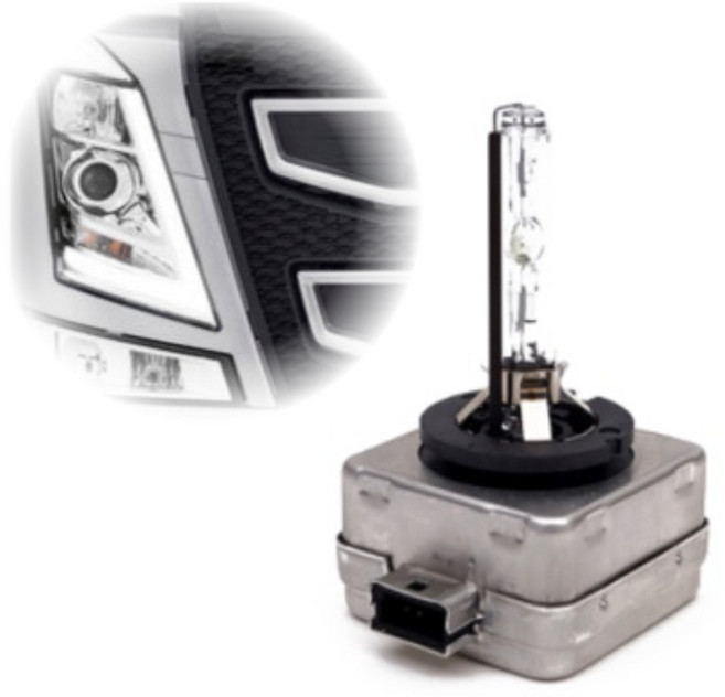 볼보라이트전구 볼보트럭전조등 유로6 전구 HID D1S 하향등, 1개
