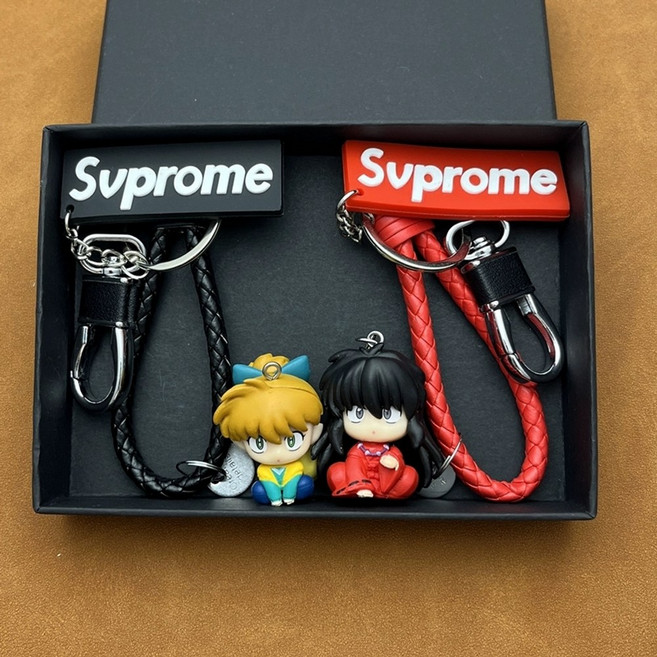 이누야샤 키링 피규어키링 인형키링 싯포 금강 가영이 나락 셋쇼마루 검은머리 반요 야사히메 링 아크릴 가방 파우치 열쇠고리, 옵션1, 1개