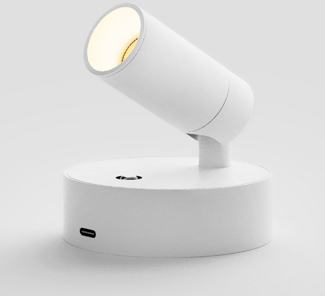 HK sell 밀키웨이 KC인증 대용량 배터리 원터치 자석부착형 LED 벽등, 3색등, 화이트, 2개