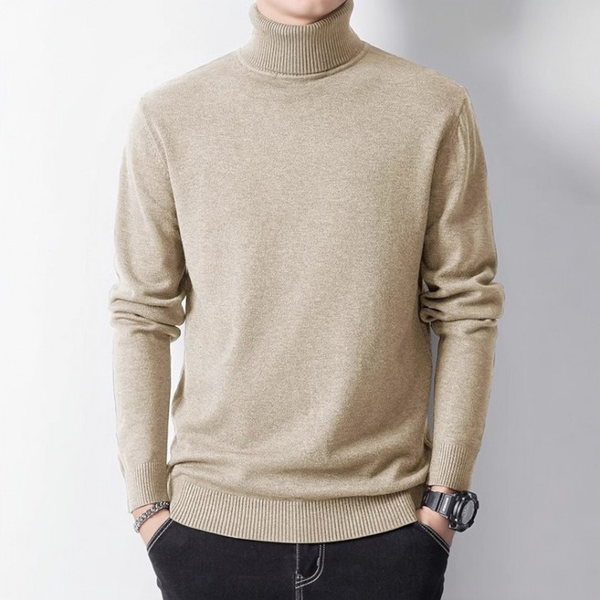 곽씨네슈퍼 부드럽고 따뜻한 남성 목폴라 니트