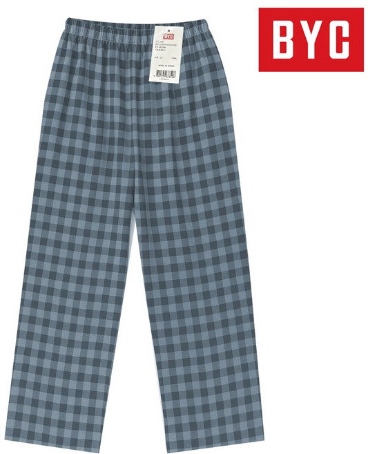 BYC 국내생산 프리미엄 스윗홈 선염 남녀 파자마 잠옷 하의 10종 택1
