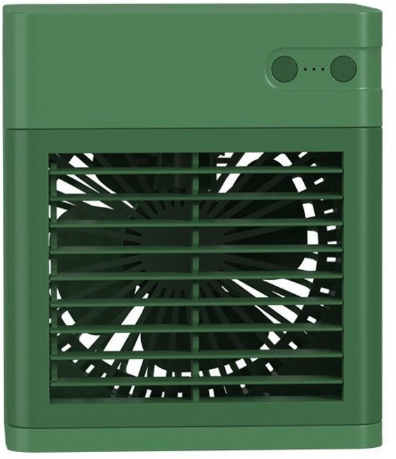 USB充電冷風扇 便攜式製冷納涼 移動式空調 水冷扇, 綠色
