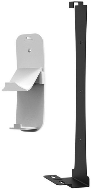 편리한 게임 콘솔 수납 스탠드 공간 절약형 벽걸이 슬림용 거치대, 검은색, 1개